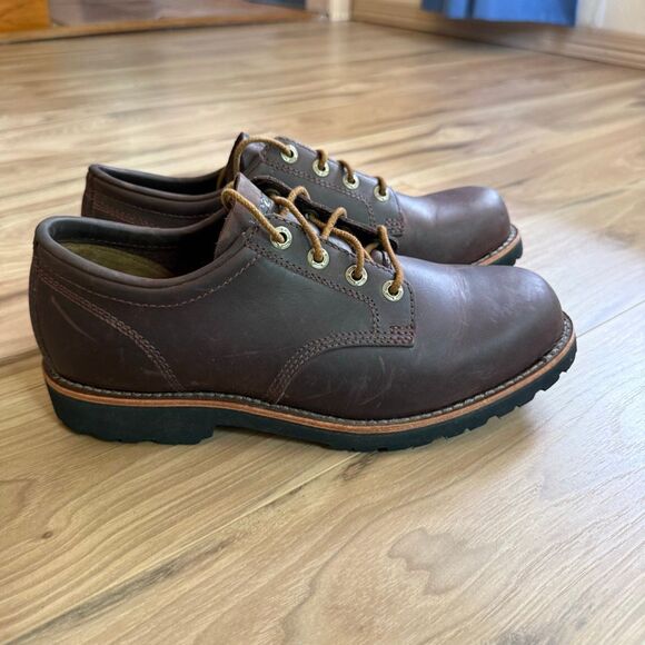 L.L.Bean Men\'s Bucksport Leather Vibram Shoes Plain Toe Size 9W EUC main image 9